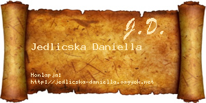 Jedlicska Daniella névjegykártya